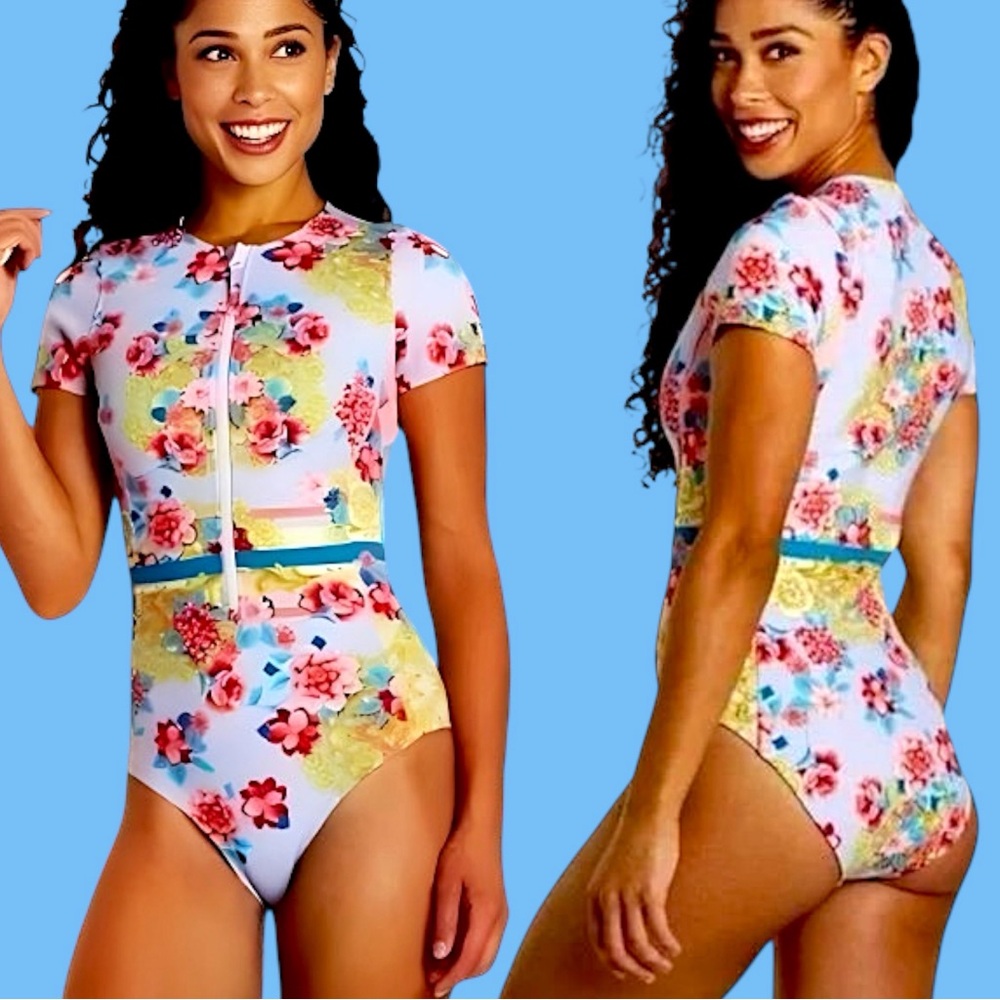 NWT Johnny Was Japer Neoprene One Piece Swimsuit - Picture 10 of 16